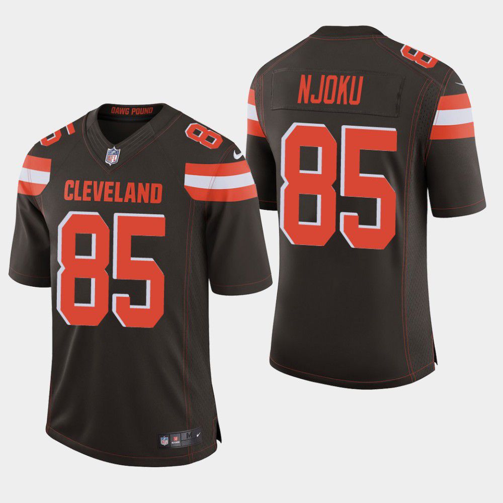 Men Cleveland Browns #85 David Njoku Nike Brown Limited NFL Jersey